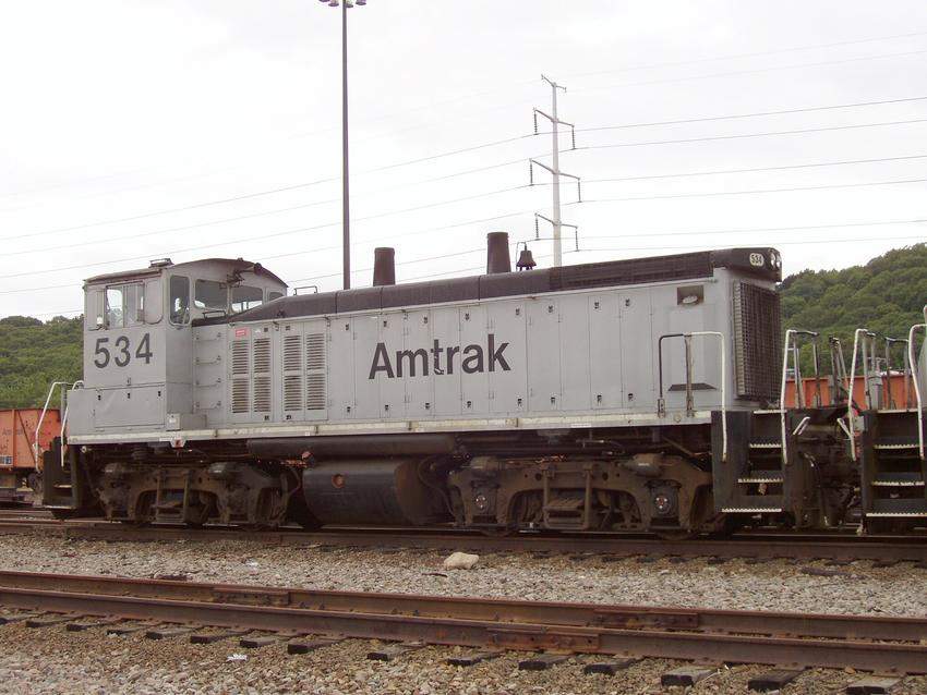 Photo of Amtrak MP15-534 at New Haven MOW yard