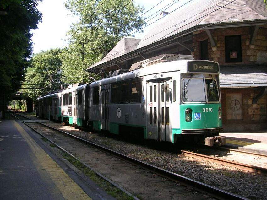 Photo of Rt. D train at newton Highlands