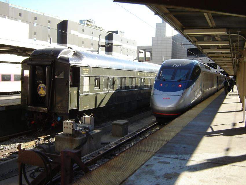 Photo of Private car and Acela
