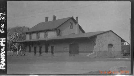 Photo of NYNHHRR-Randolph, Ma. station and freight house.