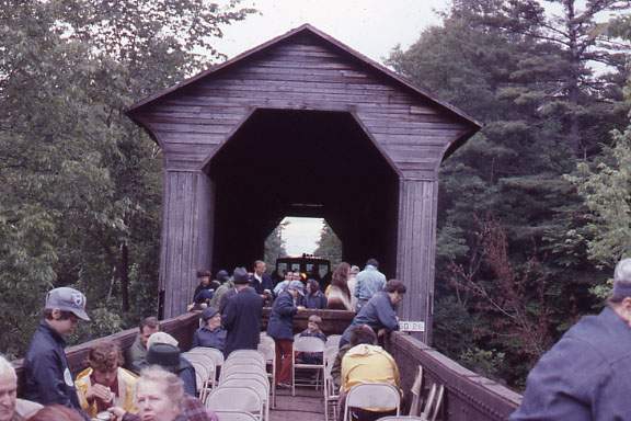 Photo of Fan Trip Entering C&C Covered Bridge