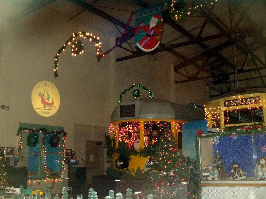 Photo of Inside the Visitors Center where its decorated for the long evening of fun