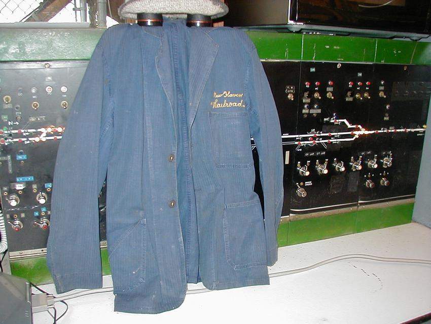 Photo of New Haven RR ticket seller's jacket