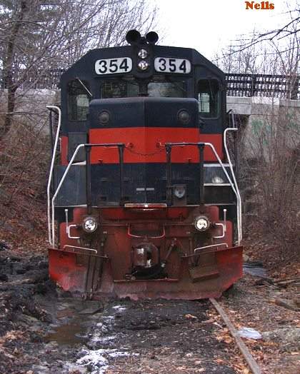 Photo of Guilford STUCK on the Watertown Branch