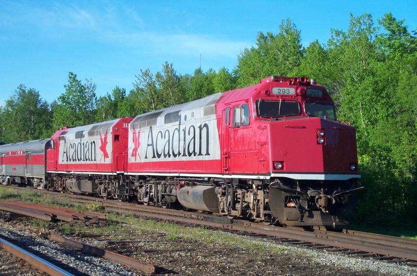 Photo of Acadian Passenger Train at Greenville Jct, Maine