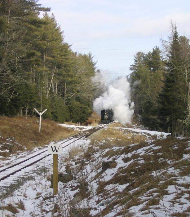 Photo of Southbound Train to Sheepscot on WW&F... 1904 or 2004?