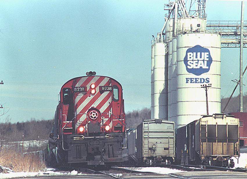 Photo of CP Rail Farnham Turn at Richford, Vermont March 1988