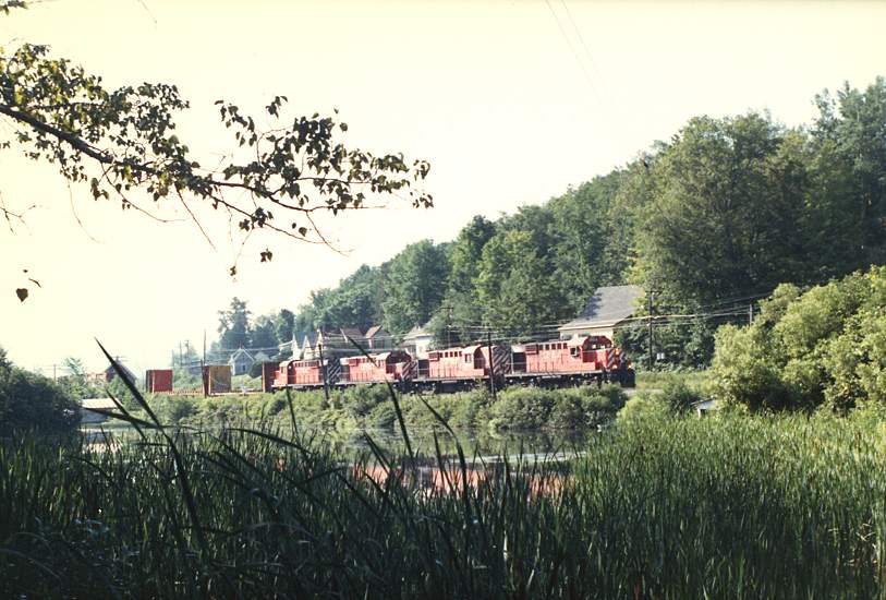 Photo of CP Wells River Turn Crystal Lake Barton, Vermont July 1988
