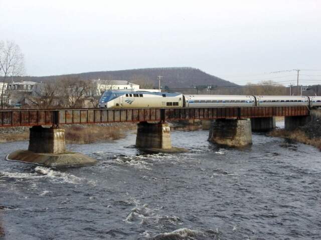 Photo of AMTRAK # 54 IN THREE RIVERS,MA.