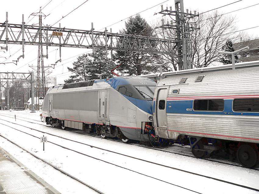 Photo of Amtrak HHP8 #650 Leading Train #56, The Vermonter