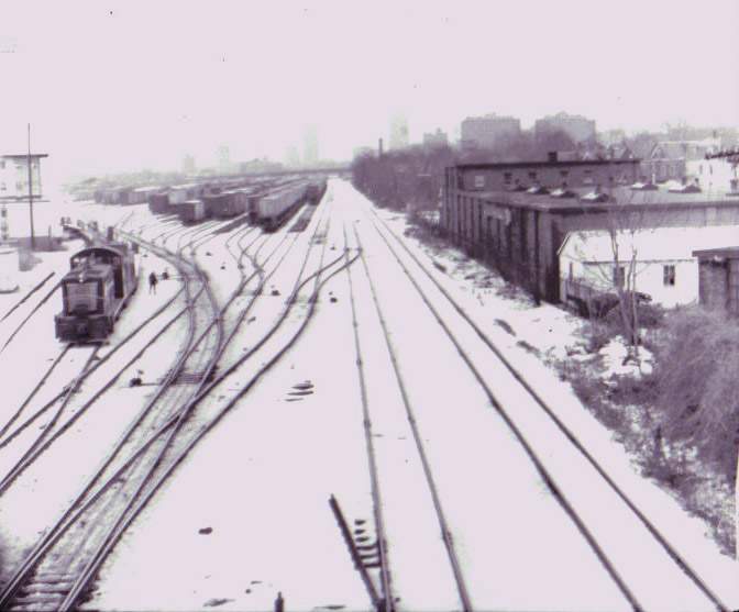 Photo of Beacon Park Yard switcher 1972 view 2