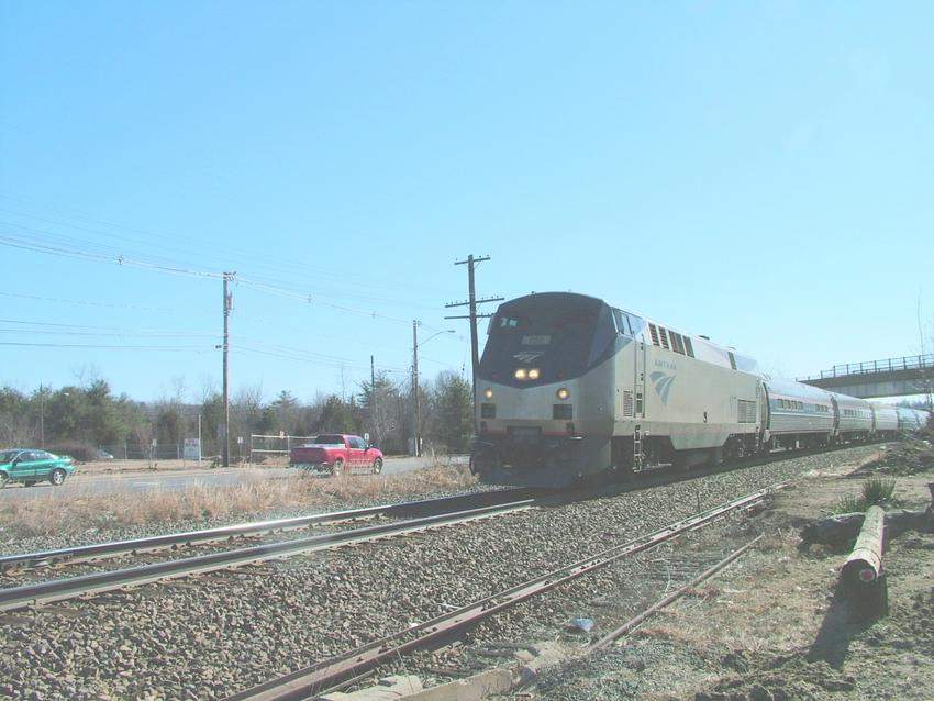 Photo of Amtrak P42DC 107 at Mooney's Crossing