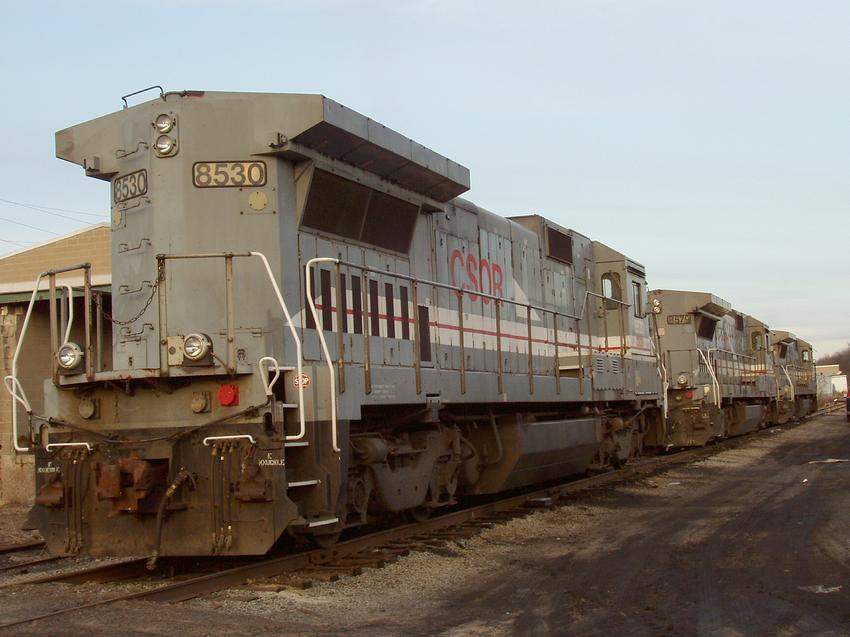 Photo of CSOR uglys. This line is due for a paint job.