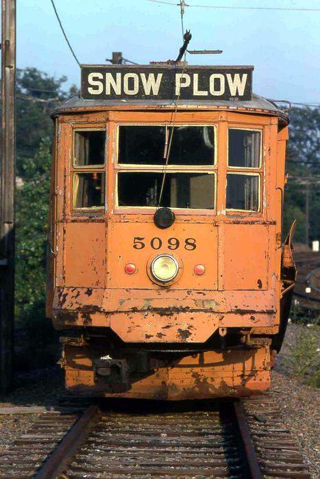 Photo of Snow Plow 5098  resting at Riverside  July 72