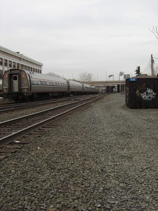 Photo of Amtrak P42 #111 Clearing CP98 Springfield
