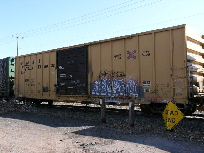Photo of Boxcar with grafitti