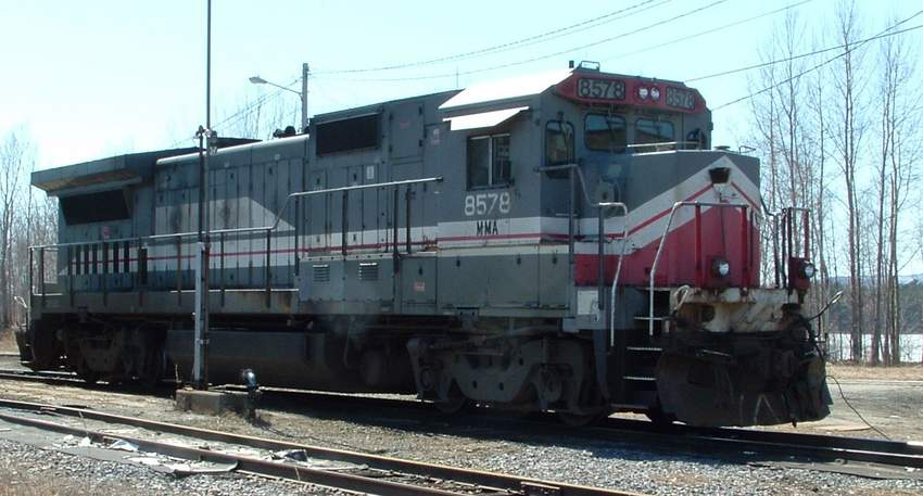 Photo of Another View of MMA 8578 Idling in the Newport Vermont Yard