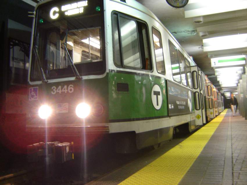 Photo of Green C-line T outbound at Park Street