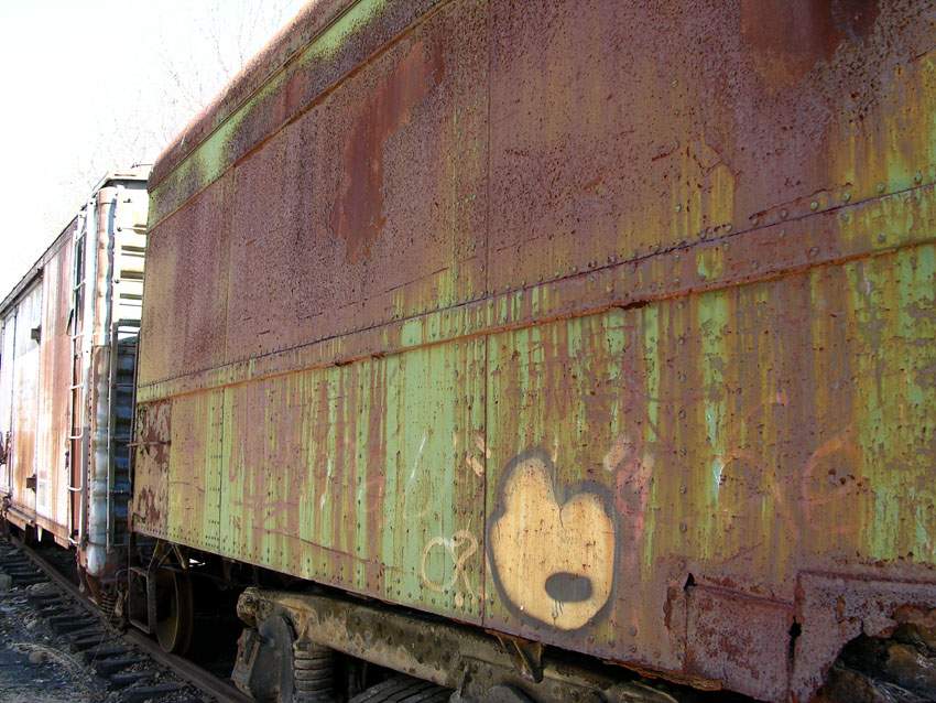 Photo of freight car with graffiti