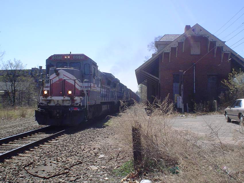 Photo of CSOR Freight moving North past the old Windsor Locks Station