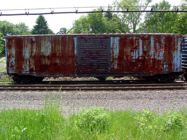 Photo of Old B&M boxcar in Littleton