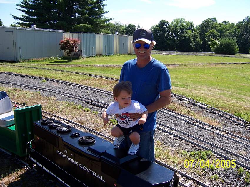 Photo of My son Having fun with a friend at the Pioneer Live steamers club
