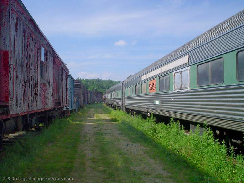 Photo of Part of the collection of rolling stock at the CPCRR Museum, City Point, ME