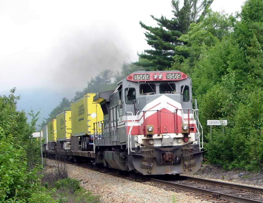 Photo of MM&A train 778, Greenville, ME