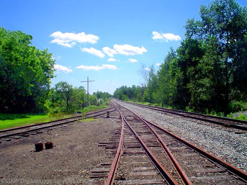 Photo of Burnham Junction, ME, looking South.