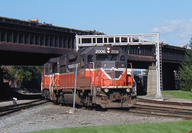 Photo of Providence and Worcester locomotive 2006 in Worcester Terminal