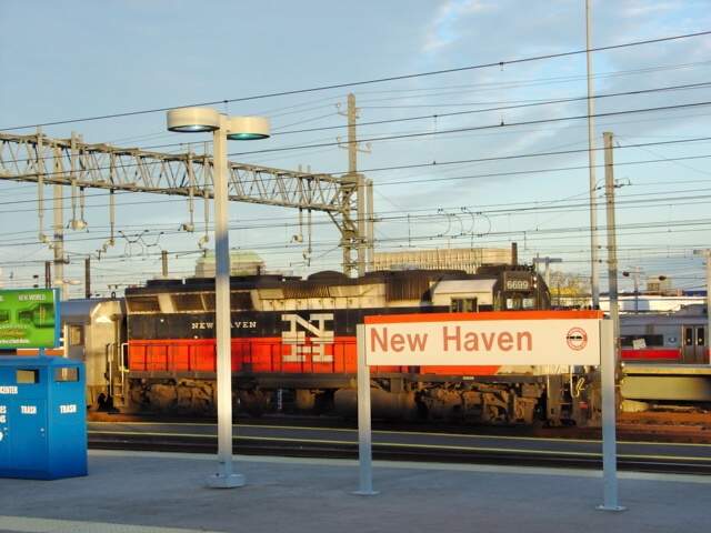 Photo of New Haven Painted Engine In New Haven,Ct.