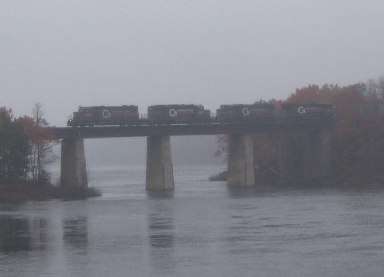 Photo of Fogged in over the Kennebec River