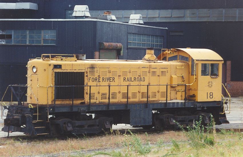 Photo of Fore River Railroad 18 sits at Quincy Point Mass