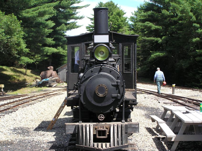 Photo of Engine #9 at the station