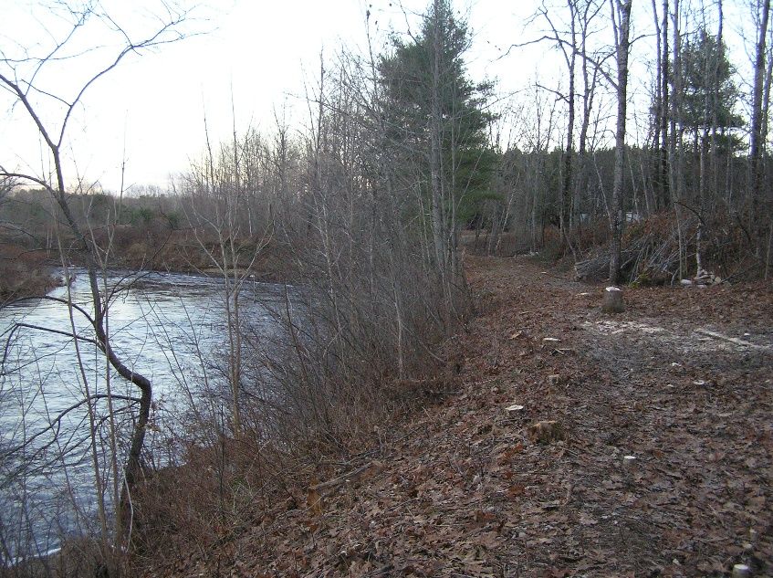 Photo of ROW along the Sheepscot river.