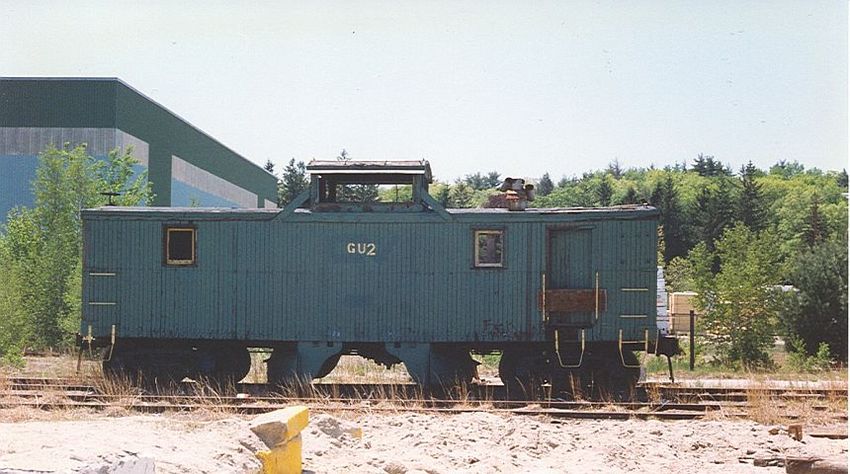 Photo of On the Grafton and Upton, The Hopedale Mass. yard. 1994