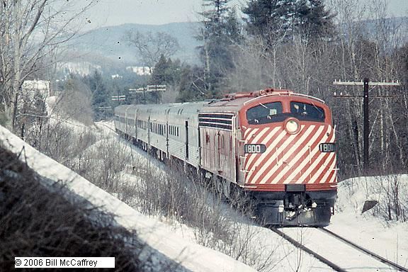Photo of Canadian Pacifice E8 Number 1800 with 6 Car Train