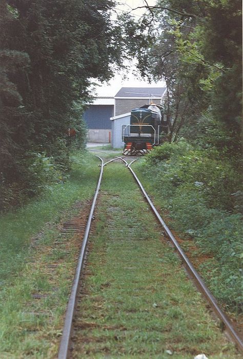 Photo of The Grafton and Upton Railroad line at Washington Mills