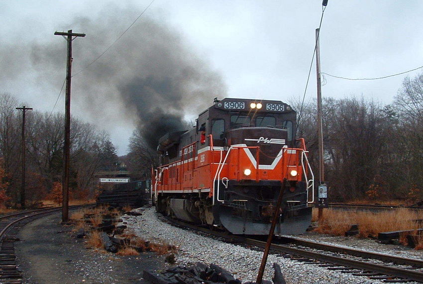 Photo of PW test coal trains arrives northbound in Willimantic CT