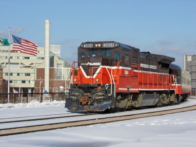 Photo of P&W Out Of The Tunnel In Worcester Near Union Station.