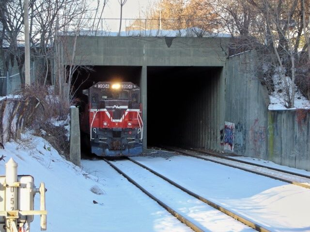 Photo of Exiting The Twin Tunnels Under Lincoln Square.