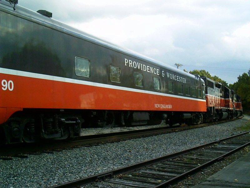 Photo of Providence & Worcester New Englander passenger car.