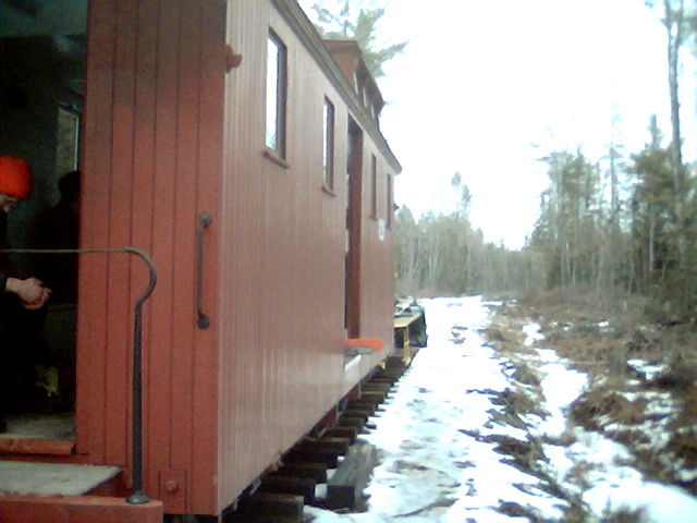 Photo of Work Train at the end of track