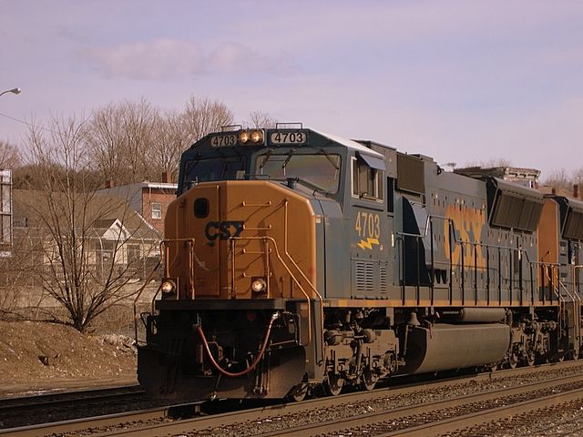 Photo of CSX on a cold -18 degree with wind chill February day at Palmer, Mass.