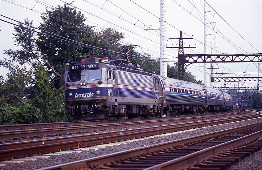 Photo of Amtrak #93 at East Norwalk, CT.