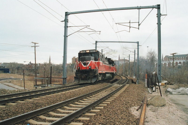 Photo of P&W NR-2X  Under The Wires In New London,CT.