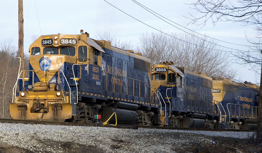 Photo of NECR making up a consist for Southbound run
