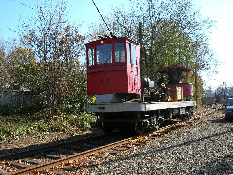 Photo of Work Train at Shore Line Trolley Museum.
