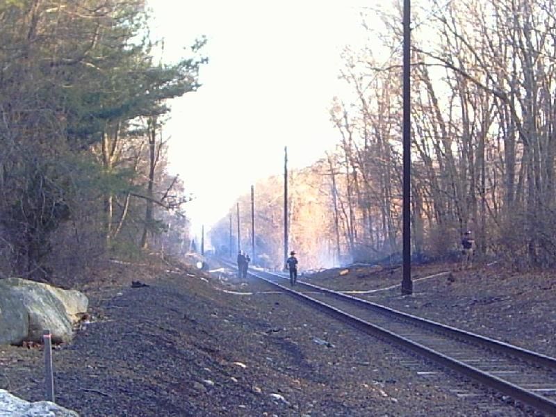 Photo of Fire on the Danbury Branch!