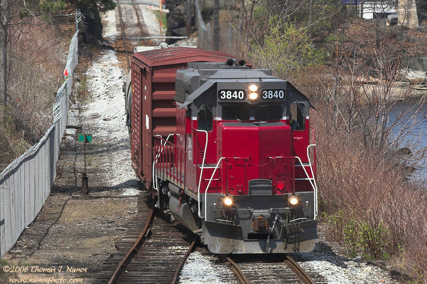 Photo of NECR GP38 #3840 makes its New London debut